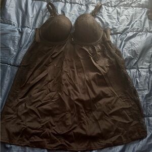 Ashley Graham Black Satin Chemise 2X — VINTAGE and Stored Perfectly